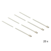 DELOCK Rozsdamentes acél kábelkötegelők, 350 x 4,6 mm (H x Sz), 20 darab