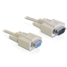 DELOCK RS-232 soros kábel, Sub-D9 apa / anya, 5 m kábel és adapter