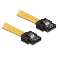 DELOCK SATA 30cm straight/straight metal yellow (82473 ) kábel és adapter