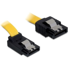 DELOCK SATA 3 F/F adatkábel 0.5m up/straight sárga kábel és adapter