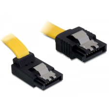 DELOCK SATA 6 Gb/s fel/egyenes kábel, fém, 30 cm kábel és adapter