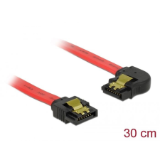 DELOCK SATA 6Gb/s Cable straight to left angled 30cm Red kábel és adapter