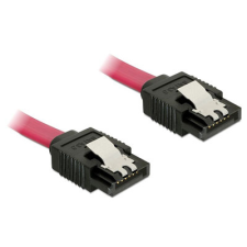 DELOCK SATA 6Gbps 70cm egyenes-egyenes piros kábel kábel és adapter