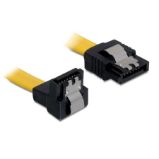 DELOCK SATA 70cm down/straight metal yellow kábel és adapter