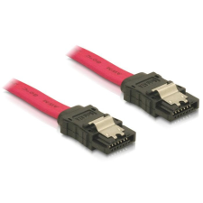 DELOCK SATA cable 50cm straight/straight metal red kábel és adapter