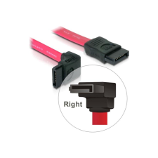 DELOCK SATA-Kabel SATA -> SATA down St/St 0.50m rot (84223) kábel és adapter