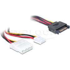 DELOCK SATA-Molex+4pin Converter 65227 kábel és adapter