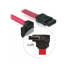 DELOCK SATA piros felfele/egyenes csatl. 30 cm-es összekötő kábel asztali számítógép kellék