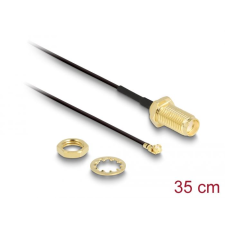 DELOCK SMA jack - MHF I csatlakozó 1.37 antenna kábel 35cm (88824) (delock88824) kábel és adapter