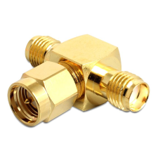 DELOCK SMA jack > SMA dugó > SMA jack T-alakú adapter (88711) (DL88711) kábel és adapter