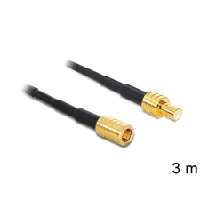 DELOCK SMB dugó &gt; SMB jack RG-174, 3 m kábel és adapter