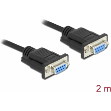 DELOCK Soros Összekötő Fekete 2m 87785 kábel és adapter