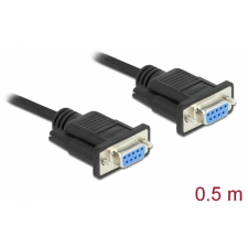 DELOCK Soros Összekötő Fekete 50cm 87308 kábel és adapter