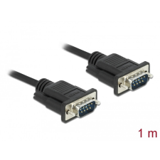 DELOCK Sub-D9-es, RS-232 soros kábel, apa-anya, 1 m kábel és adapter