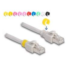 DELOCK Színes klipszes hálózati kábel RJ45 Cat.6A S/FTP 3 m kábel és adapter