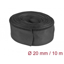 DELOCK Szőtt tépőzáras karmantyú 10 m x 20 mm-es, fekete villanyszerelés