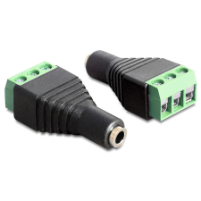 DELOCK sztereó jack anya, 3.5 mm > Terminal block 3pines adapter kábel és adapter