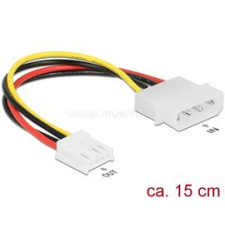 DELOCK Tápkábel 4 pin apa &gt; 4 pin floppy anya 15 cm (DL85337) kábel és adapter