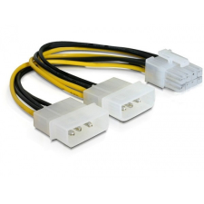  DELOCK tápkábel PCI Express 8 pin &gt; 2x Molex VGA-hoz kábel és adapter