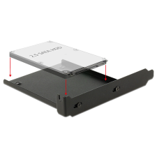 DELOCK telepítőkeret 1 x 2,5 HDD-hez a PC-nyílásba asztali számítógép kellék