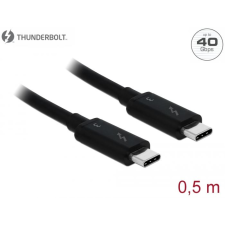 DELOCK Thunderbolt 3 USB-C kábel passzív 0,5m (84844) (de84844) kábel és adapter