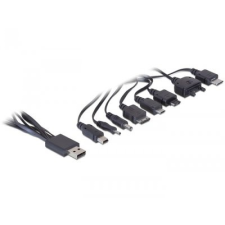 DELOCK töltőkábel USB 2.0 -&amp;gt; 8 féle mobiltelefon ( kábel és adapter
