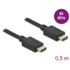 DELOCK Ultra nagy sebességű HDMI kábel 48 Gbps 8K 60 Hz 0,5 m