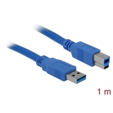 DELOCK USB3.0, A-B kábel, apa/apa, kék, 1m (82580) (DE82580) kábel és adapter