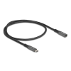 DELOCK USB 10 Gbps bővítő kábel USB Type-C apa - anya PD 3.0 100 W 0,5 m szürke fém (80021) (80021)
