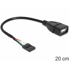 DELOCK USB 2.0 A anya -pin header kábel - 0,2m (83291) kábel és adapter