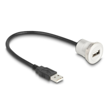 DELOCK USB 2.0 A-típusúbeépített anya kábelcsatlakozóval 30 cm, alumínium kábel és adapter
