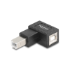 DELOCK USB 2.0 adapter B-típusú USB apa B-típusú USB anya 90 -ban jobbra hajlított