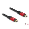 DELOCK USB 2.0 Cable USB Type-C™ male to male 1m Red Metal