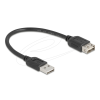 DELOCK USB 2.0 hosszabbítókábel EASY USB Type-A apa - EASY USB Type-A anya 0,2 m