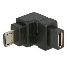 DELOCK USB 2.0 Micro-B apa &gt; USB 2.0 Micro-B anya derékszögű adapter (65668) kábel és adapter