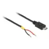 DELOCK USB 2.0 micro B -> nyitott vezeték M/M tápk
