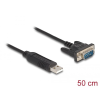 DELOCK USB 2.0 - RS-232 kábel 50 cm (66461) (del66461)
