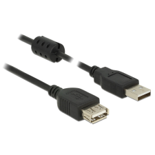 DELOCK USB 2.0-s bővítőkábel A-típusú csatlakozódugóval &gt; USB 2.0-s, A-típusú csatlakozóhüvellyel, 1 kábel és adapter