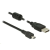 DELOCK USB 2.0 Type-A male > USB 2.0 Mini-B male 2m cable Black (84914)