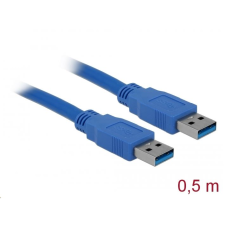 DELOCK USB 3.0-A apa/apa kábel, 0,5m  (83121) (83121) kábel és adapter