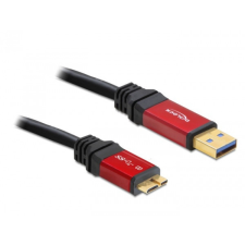 DELOCK USB 3.0-A &gt; mikro-B apa / apa, 5 m prémium kábel kábel és adapter