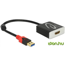 DELOCK USB 3.0 HDMI Átalakító Fekete 20cm 62736 kábel és adapter