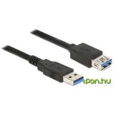 DELOCK USB 3.0 Hosszabbító Fekete 2m 85056 kábel és adapter