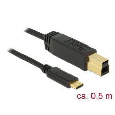 DELOCK USB 3.1 Gen 2 (10 Gbps) cable Type-C to Type-B 0,5m kábel és adapter