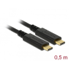 DELOCK USB 3.1 Gen 2 (10 Gbps) kábel Type-C a Type-C 0,5 m PD 5 A E-Marker