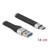 DELOCK USB 3.2 Gen 1 FPC lapos csík kábel USB A-típusú - USB Type-C 14 cm PD 3 A