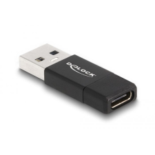 DELOCK USB 3.2 Gen 2 Adapter USB Type-A male to USB Type-C female Black kábel és adapter