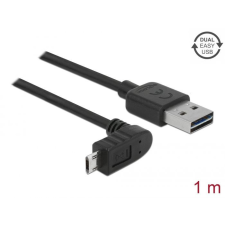  DeLock USB-A to microUSB male/male cable 1m Black kábel és adapter