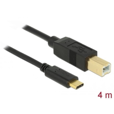 DELOCK USB-B 2.0 -> USB-C M/M adatkábel 4m fekete (83667) kábel és adapter