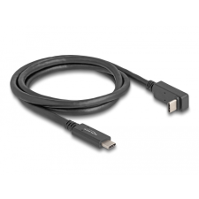 DELOCK USB-C apa USB-C apa töltő/adat kábel - Fekete (1m) kábel és adapter